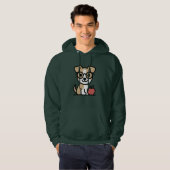 Veste À Capuche professeur des écoles chien (Devant entier)