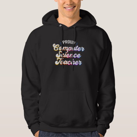 Veste À Capuche Professeur d'informatique fier de son métier (Devant)