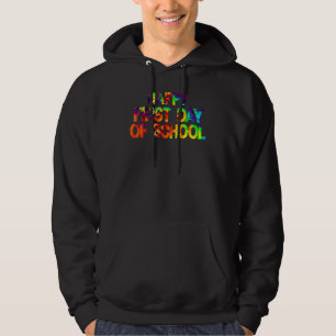Veste À Capuche Professeur Élève Tie Dye Heureux Premier Jour D'Éc