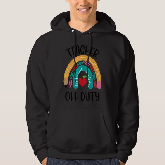 Veste À Capuche Professeur hors service Rainbow Professeur Joyeux  (Devant)