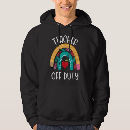 Veste À Capuche Professeur hors service Rainbow Professeur Joyeux (Devant)