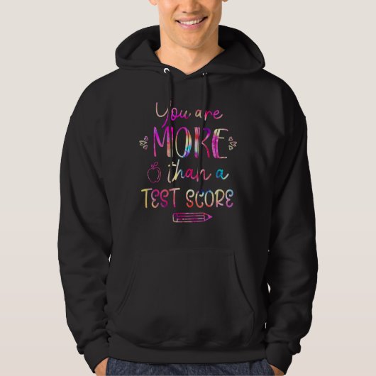 Veste À Capuche Professeur Le Jour De Test Vous Êtes Plus Qu'Un Te (Devant)