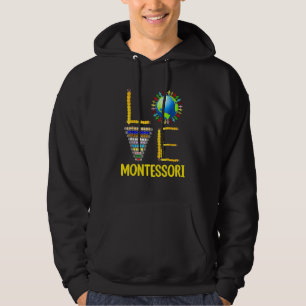 Veste À Capuche Professeur Montessori d'amour Éducation Montessori