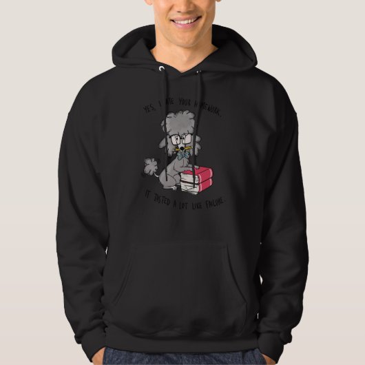 Veste À Capuche Professeur Poodle (Devant)