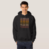 Veste À Capuche Professeur rétro Boho Enseignant surdimensionné En (Devant entier)
