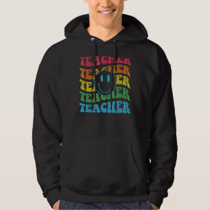 Veste À Capuche Professeur rétro Inspirationnel Coloré Élémentaire