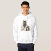 Veste À Capuche Profitez du thé d'hiver de chat (Devant entier)