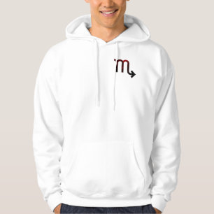Veste À Capuche Profondeur mystérieuse de Scorpio - Art rouge noir