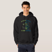 Veste À Capuche Programmateur d'administration d'ordinateur Cyber  (Devant entier)