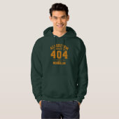 Veste À Capuche Programmeur 404, Vêtement rétro de l'université de (Devant entier)