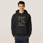 Veste À Capuche Programmeur Geek Java C Python Informatique Nerd (Devant entier)