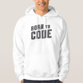 Veste À Capuche Programmeur ICD de code médical born to code (Devant)