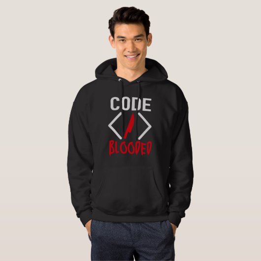 Veste À Capuche Programmeur informatique amusant et à code (Devant entier)
