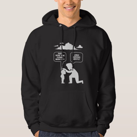 Veste À Capuche Programmeur informatique développeur Linux Nerd (Devant)