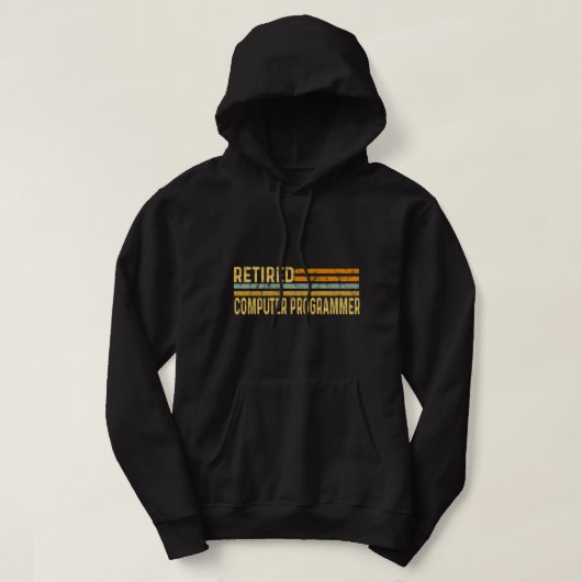 Veste À Capuche Programmeur Informatique Retraité Retraité Retrait (Design devant)
