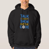 Veste À Capuche Programmeur Me Montre Le Code (Devant)