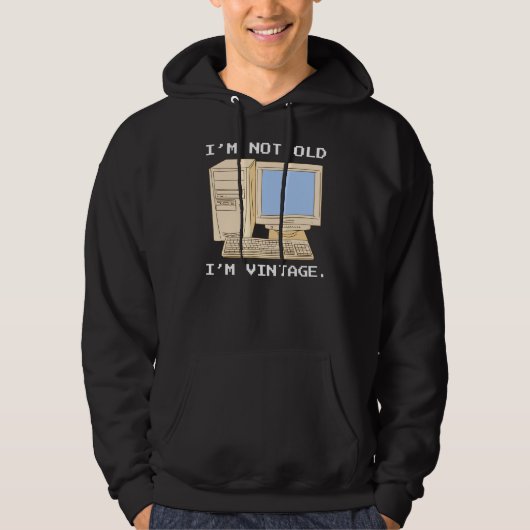 Veste À Capuche Programmeur Ordinateur Principal Pas Vieux Juste P (Devant)