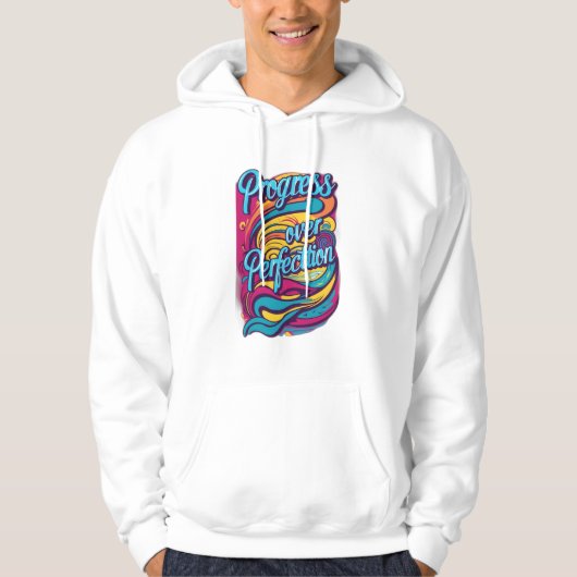 Veste À Capuche Progrès Sur La Perfection. (Devant)