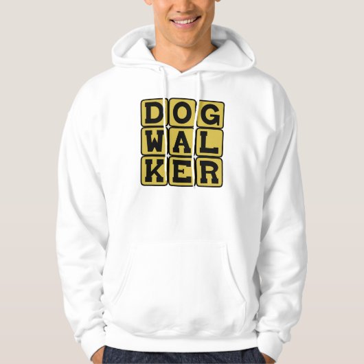 Veste À Capuche Promeneur de chiens, Profession de garde d'animaux (Devant)