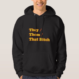 Veste À Capuche Pronoms They Them Non Binaire Genre LGBTQ