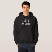 Veste À Capuche Propriétaire du chien de Corgi 4 (Devant entier)