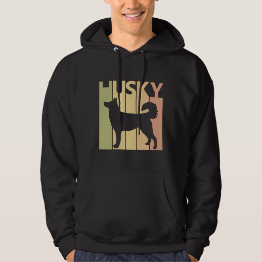 Veste À Capuche Propriétaire du chien Husky (Devant)
