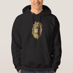 Veste À Capuche Propriétaires de tête de lion gardien faune Safari