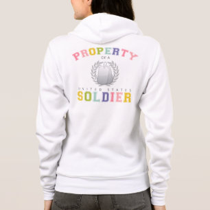 Veste À Capuche Propriété d'un soldat des États-Unis (coloré)