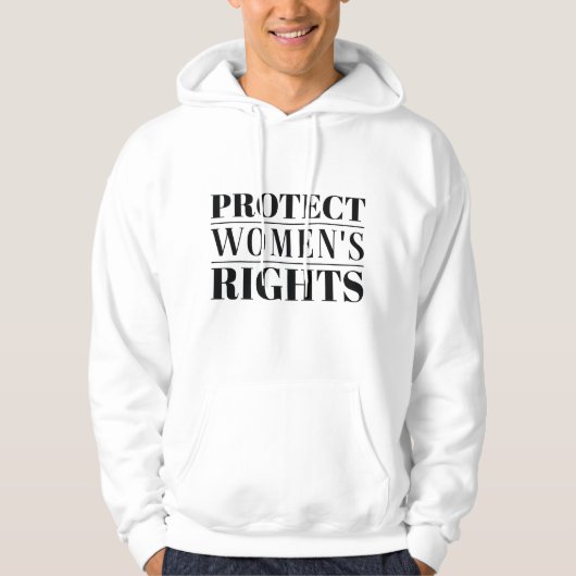 Veste À Capuche Protéger les droits des femmes (Devant)