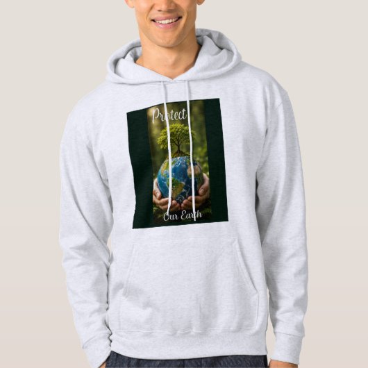 Veste À Capuche Protéger notre Terre (Devant)