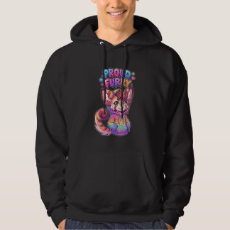 Veste À Capuche Proud Furry Anthro Character Sweet Hoodie Art