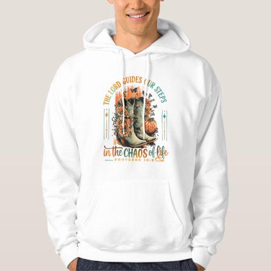 Veste À Capuche Proverbes 16:9 (Devant)