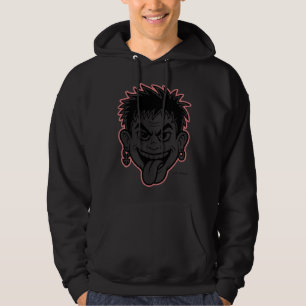 Veste À Capuche Psycho Rebel Face - Une expression de dessin sauva