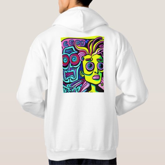 VESTE À CAPUCHE PSYCODÉLIQUE (Dos)