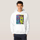 VESTE À CAPUCHE PSYCODÉLIQUE (Devant entier)