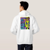 VESTE À CAPUCHE PSYCODÉLIQUE (Dos entier)