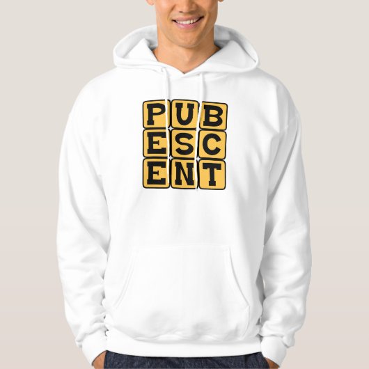 Veste À Capuche Pubescent, étape de la vie d'un adolescent (Devant)