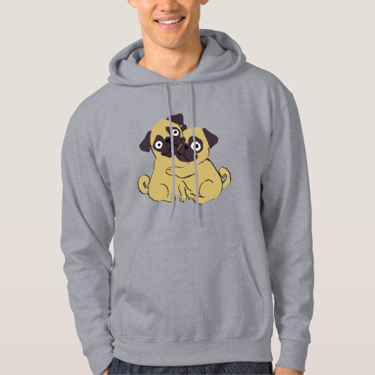 Veste À Capuche Pug hug (Devant)