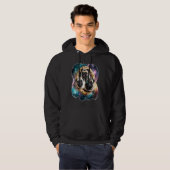 Veste À Capuche Pugs Dans L'Espace Avec Donuts Mignons Garçons Fil (Devant entier)