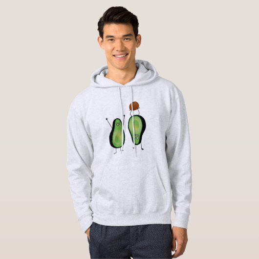 Veste À Capuche Puits vert encourageant drôle d'appui renversé (Devant entier)