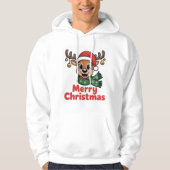 Veste À Capuche PullMerryChristmasRenneindeNoëlMignon (Devant)
