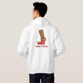 Veste À Capuche Pun de hot dog teckel (Dos entier)