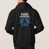Veste À Capuche Push Beyond Limits Motivational T-Shirt. (Dos)