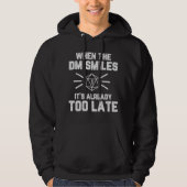 Veste À Capuche Quand le DM sourit RPG Nerd (Devant)