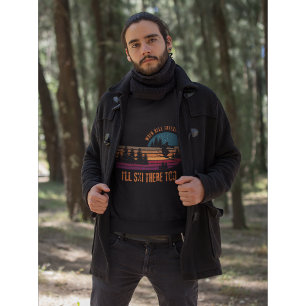 Veste À Capuche Quand l'enfer se fige, je skie là aussi