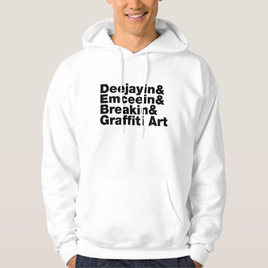 Veste À Capuche Quatre éléments de l'Hip hop (Devant)