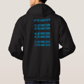 VESTE À CAPUCHE QUE LES JEUX COMMÈNTENT (Dos)