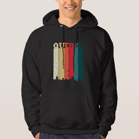 Veste À Capuche Québec Skyline Canada Pride Vacances Canadi*n (Devant)