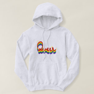 Veste À Capuche Queer Parties scintillant Pride Arc-en-ciel