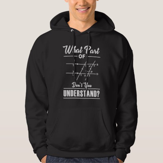 Veste À Capuche Quelle Partie De L'Enseignant De Maths Nerd Math P (Devant)